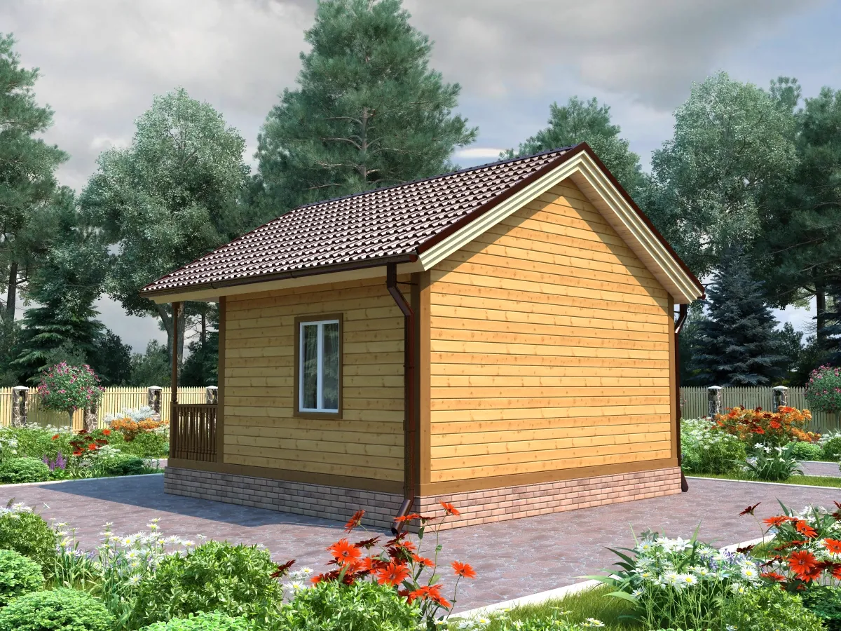 БАНЯ 6,0 Х 6,0 ДЛЯ КРУГЛОГОДИЧНОГО ИСПОЛЬЗОВАНИЯ, фото 3
